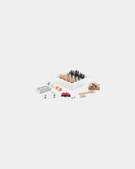 Set de jeux 5 en 1 en bois à personnaliser - Blanc