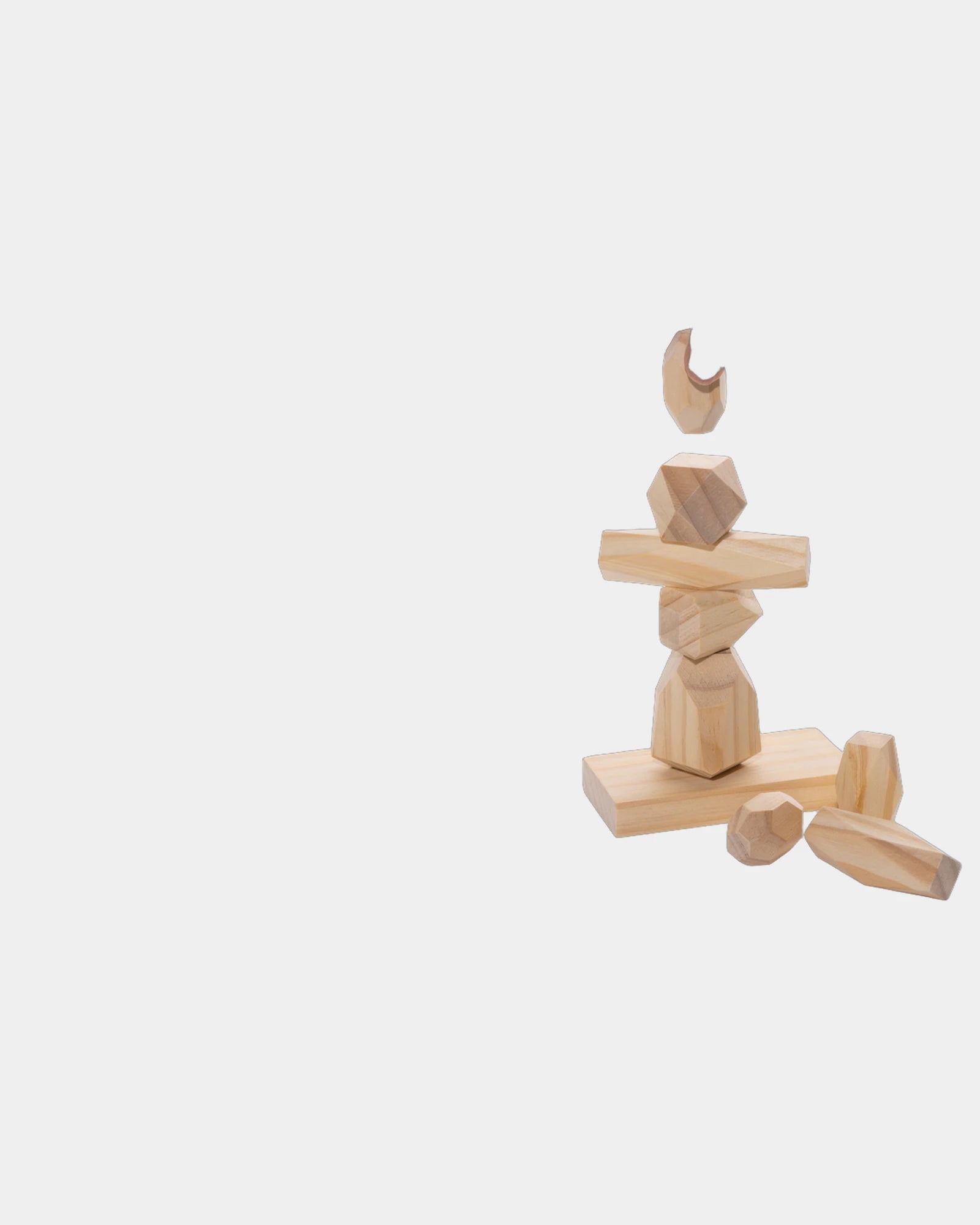 Pierres d'équilibre en bois à personnaliser - 1