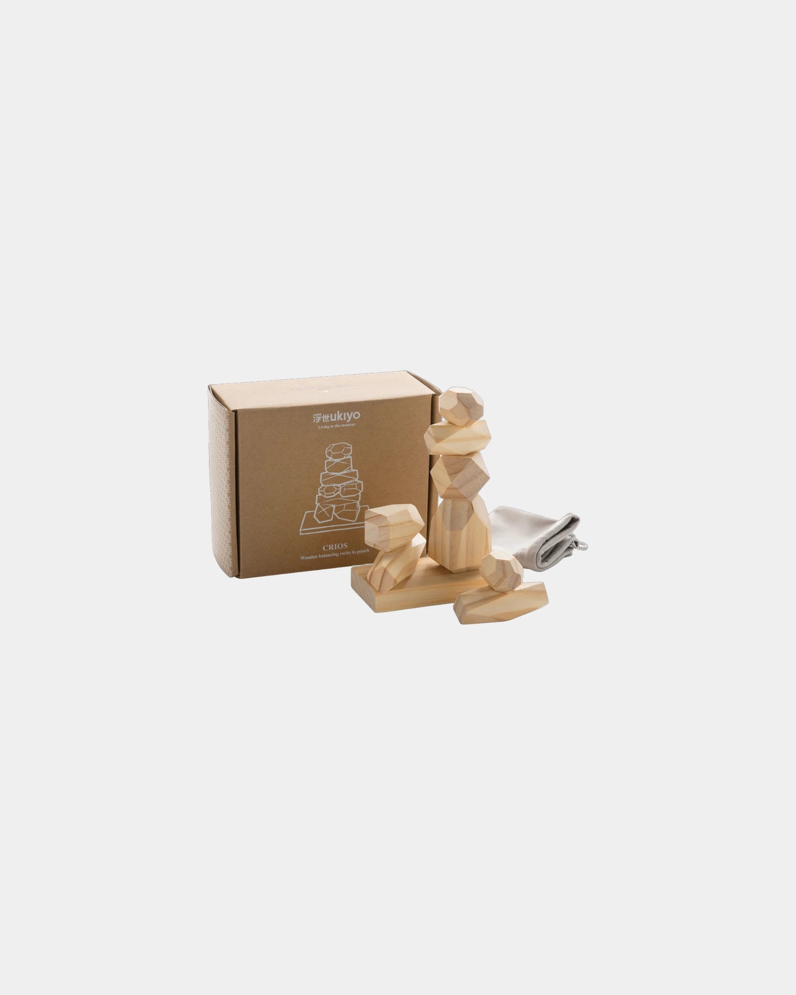 Pierres d'équilibre en bois à personnaliser - 3
