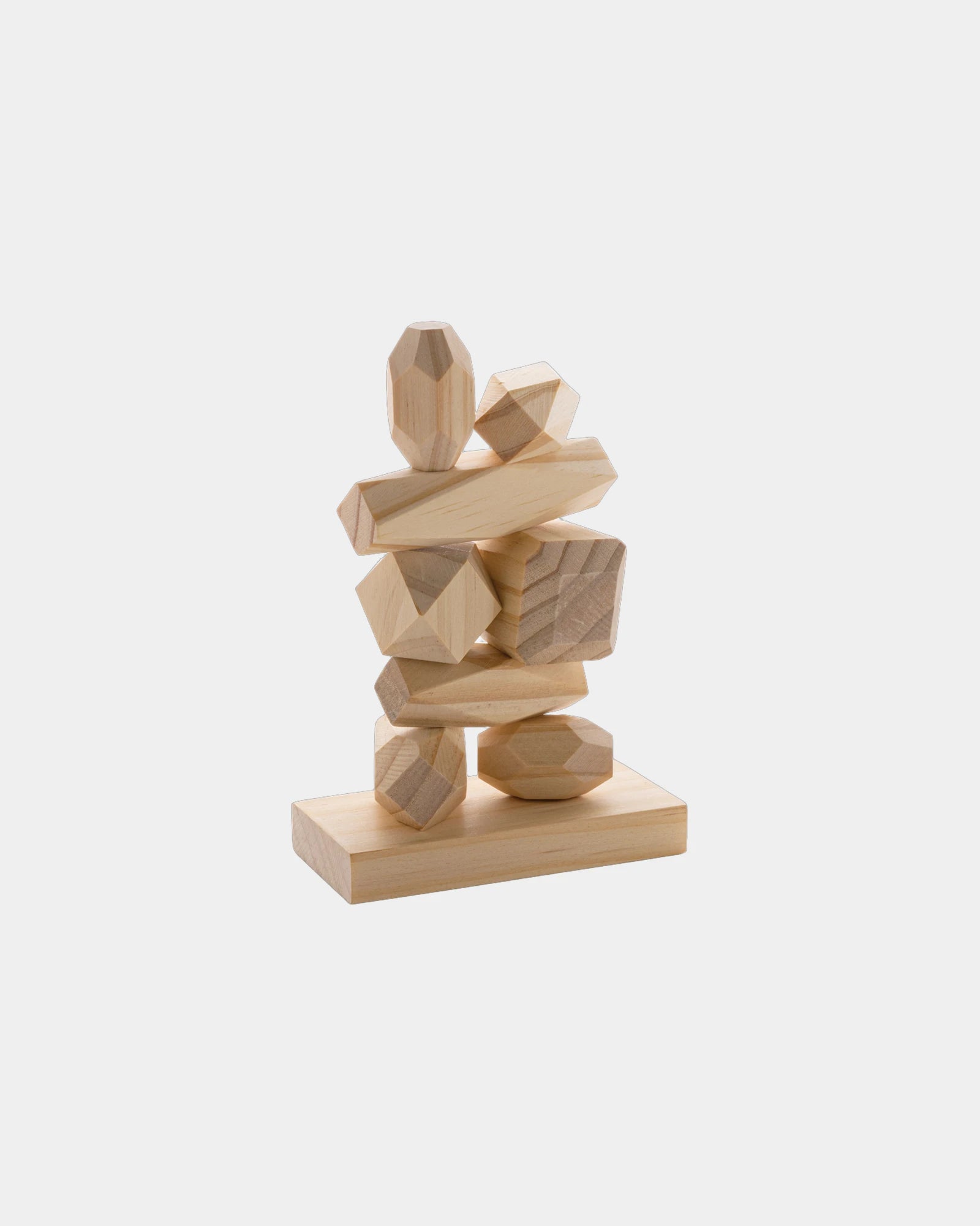 Pierres d'équilibre en bois à personnaliser - Marron