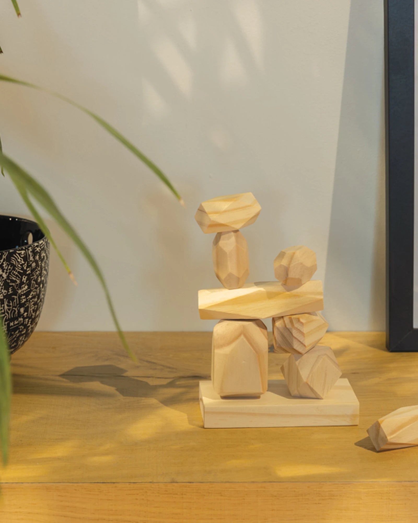 Pierres d'équilibre en bois à personnaliser - 6