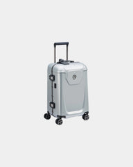 Valise cabine polycarbonate Peugeot Voyages S 55 cm à personnaliser - Argent