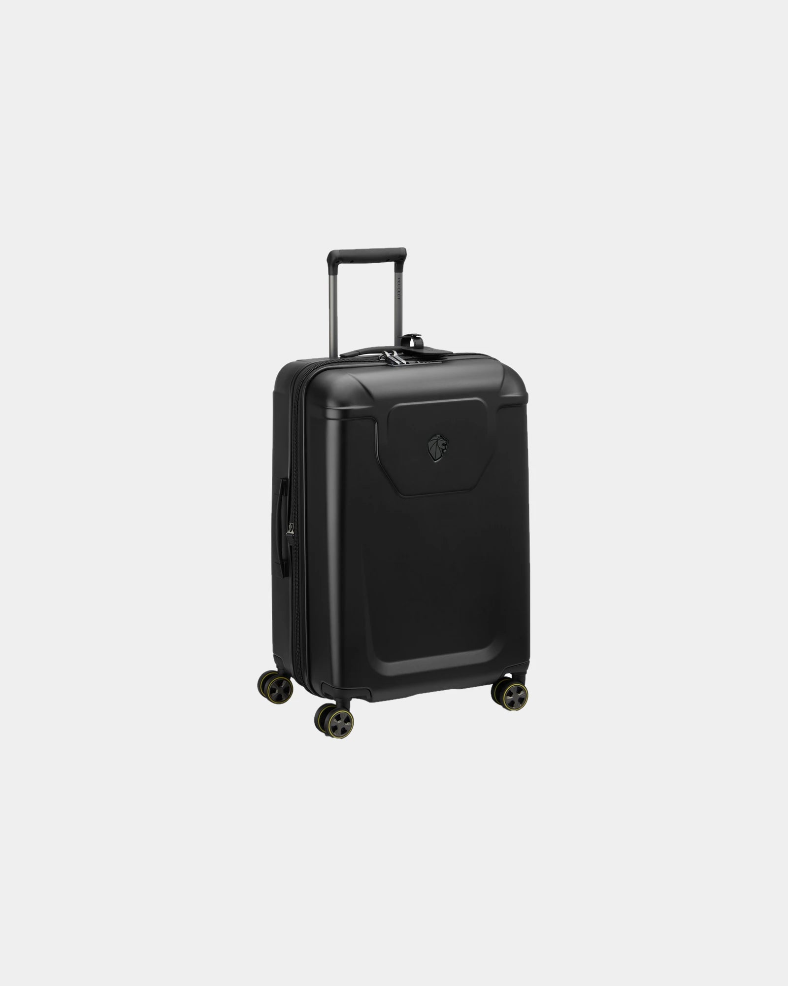 Valise trolley polycarbonate Peugeot ZIP extensible 66 cm à personnaliser - Noir