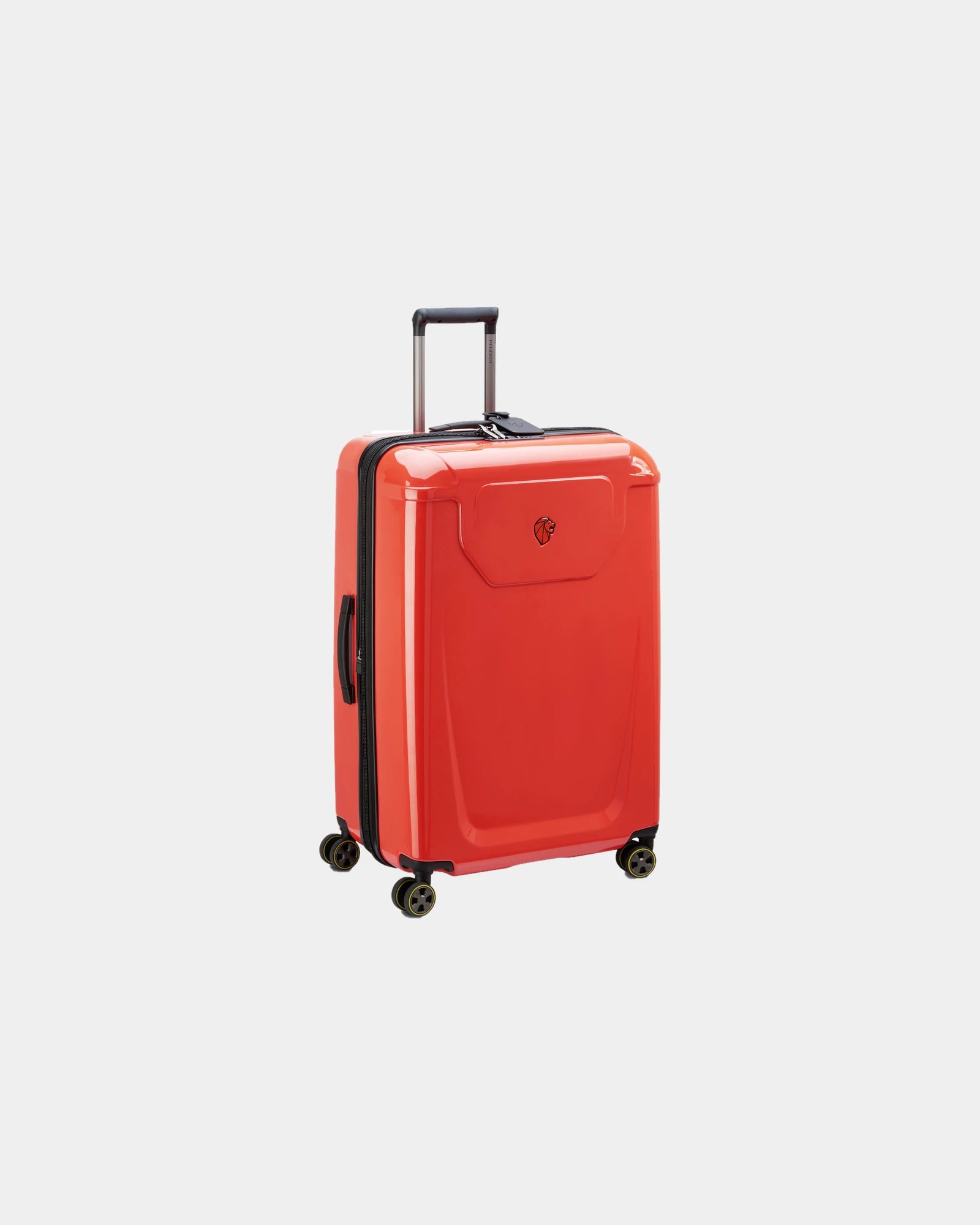 Valise trolley polycarbonate Peugeot ZIP extensible 66 cm à personnaliser - Rouge