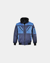 Blouson Pilote bicolore à personnaliser - Bleu Marine