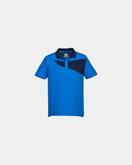 Polo interlock poly-coton PW2 M/C S1 à personnaliser - Bordeaux