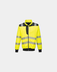 Sweatshirt haute visibilité à personnaliser - Jaune-Noir