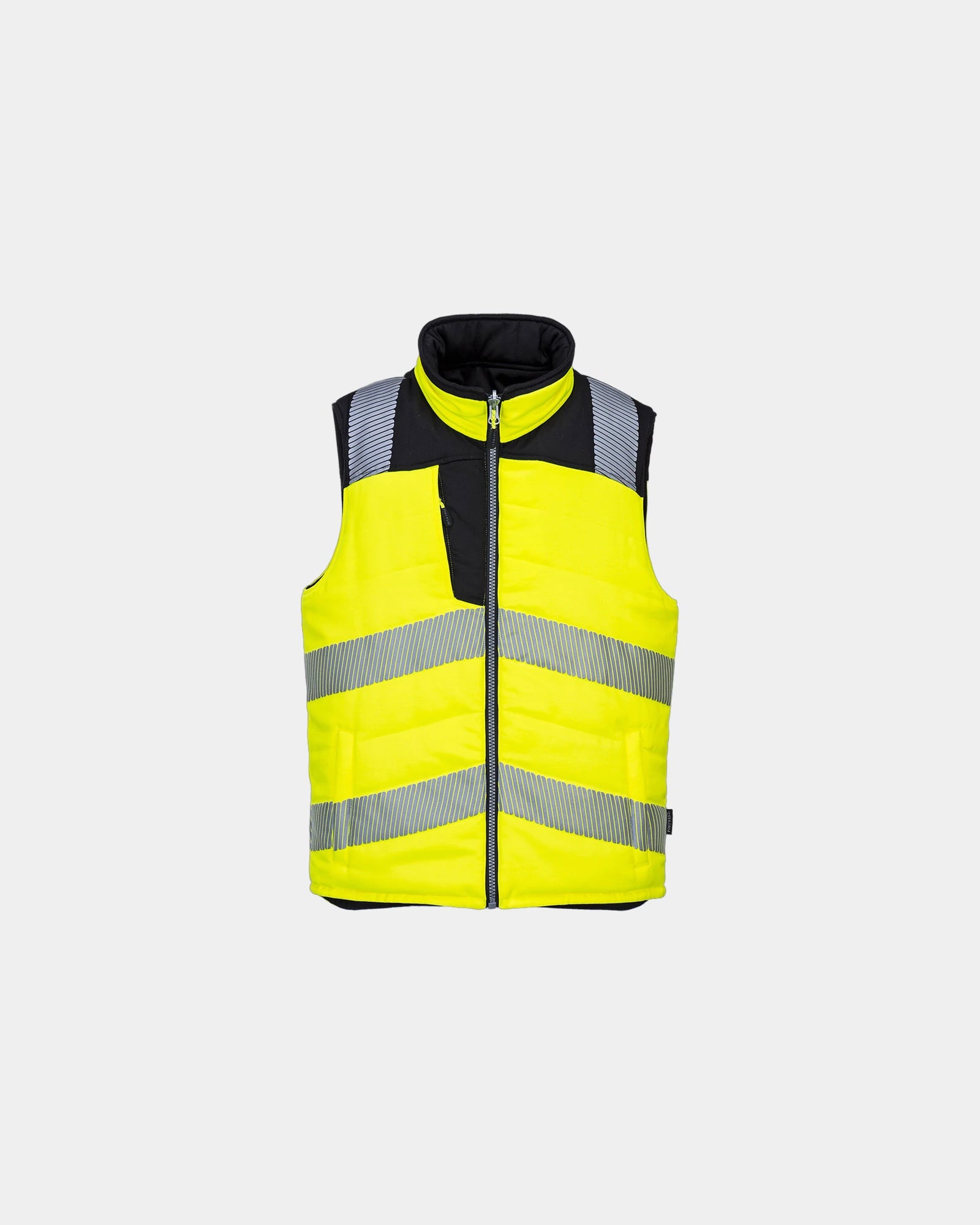 Bodywarmer haute visibilité PW3 à personnaliser - Jaune-Noir
