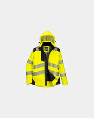 Parka d'hiver 300D Oxford pour femmes à personnaliser - Jaune-Noir