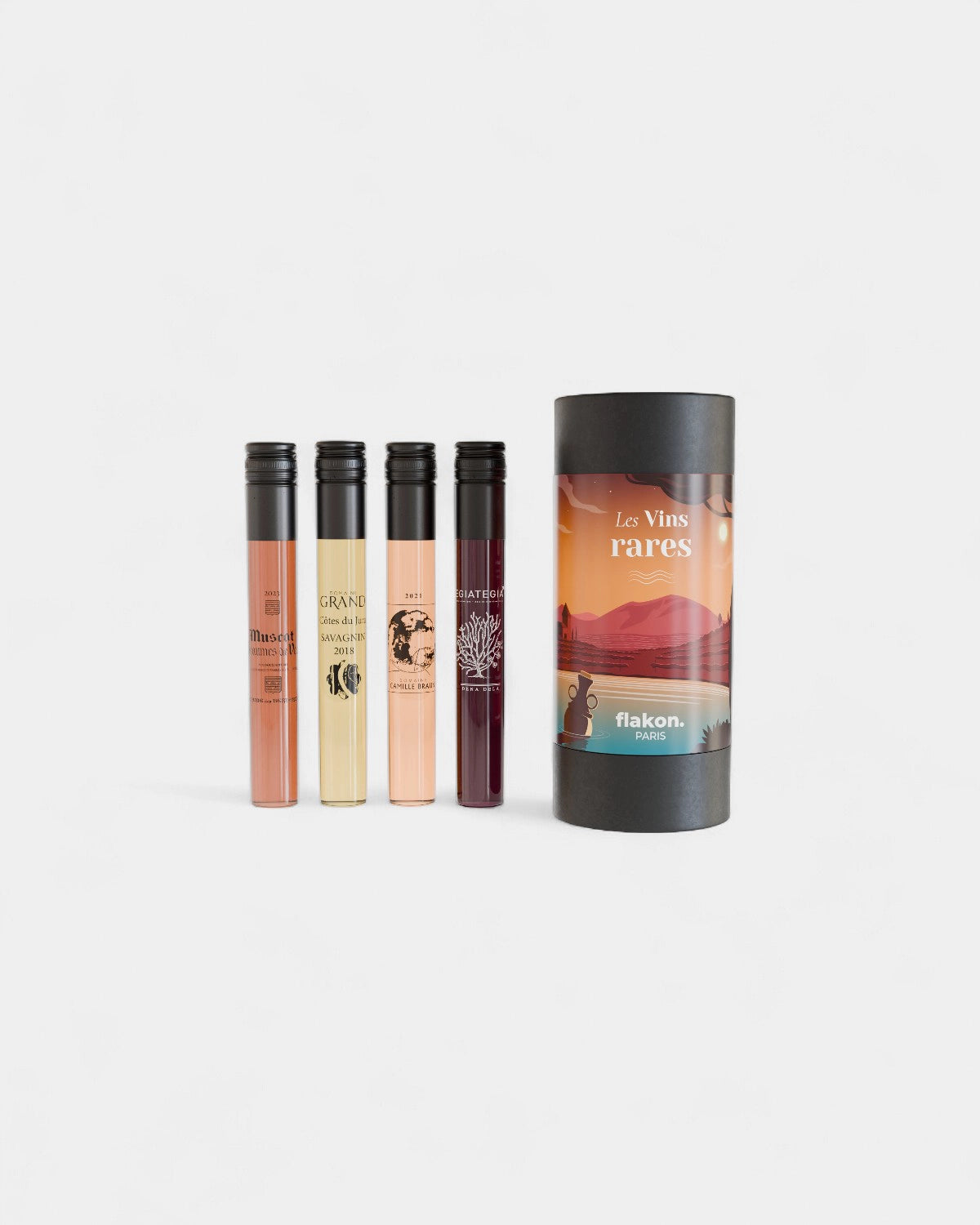 Coffret dégustation 4 flacons de vin à personnaliser - 15