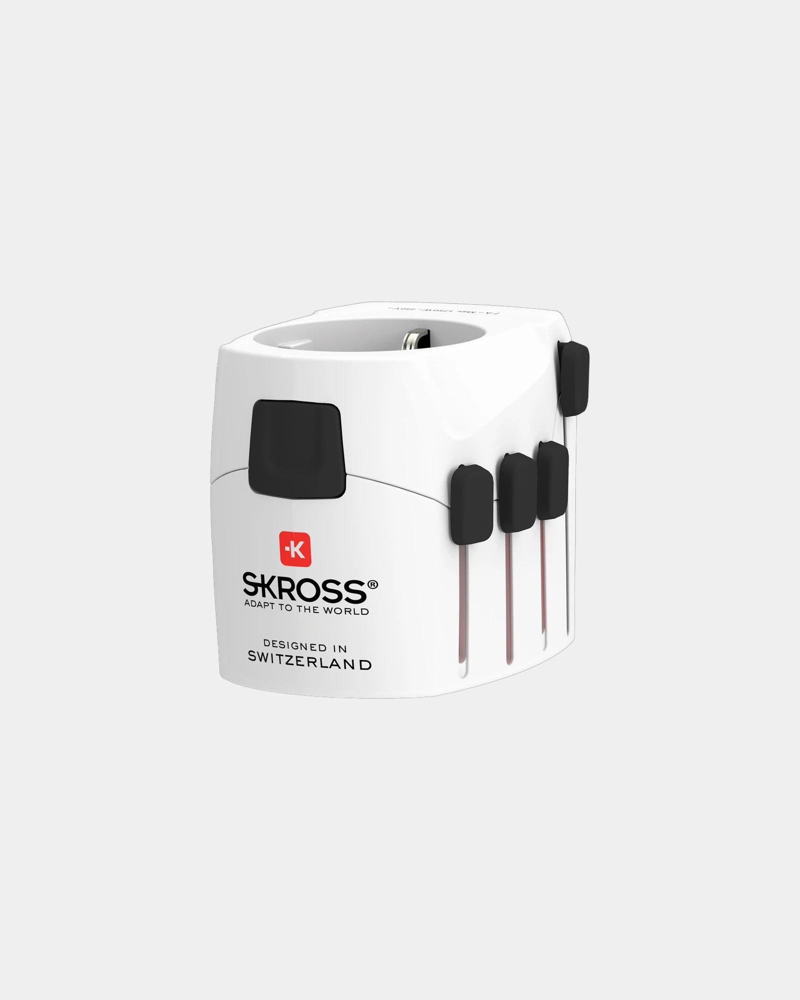Adaptateur de voyage PC Skross Pro à personnaliser - Blanc