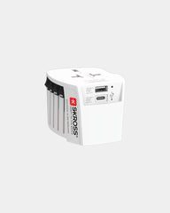 Adaptateur de voyage Skross MUV 2-Pôles à personnaliser - Blanc