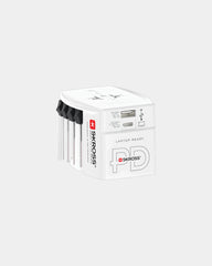 Adaptateur de voyage universel Skross MUV 65W à personnaliser - Blanc