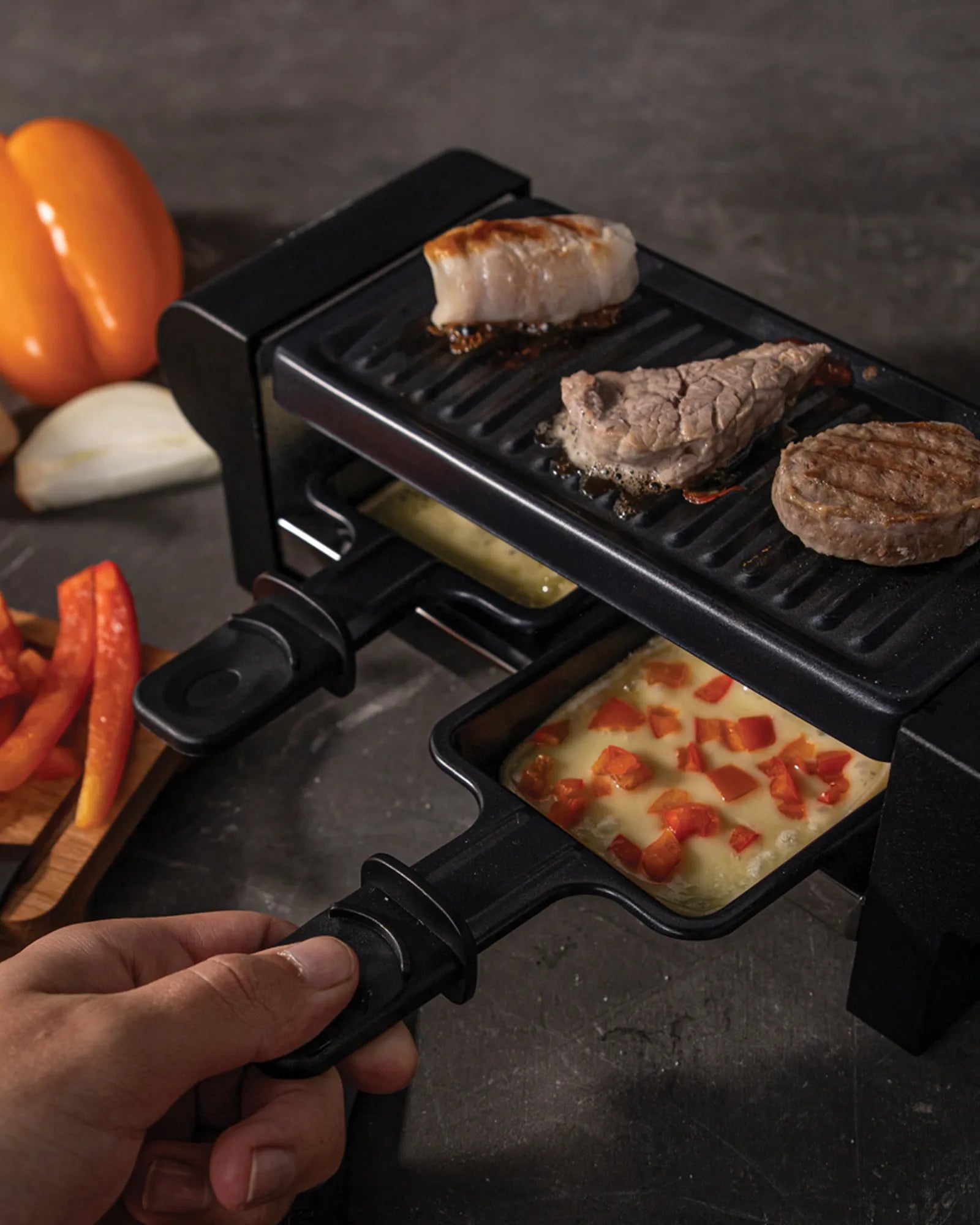 Mini appareil à raclette acier Boska 220V à personnaliser - 9
