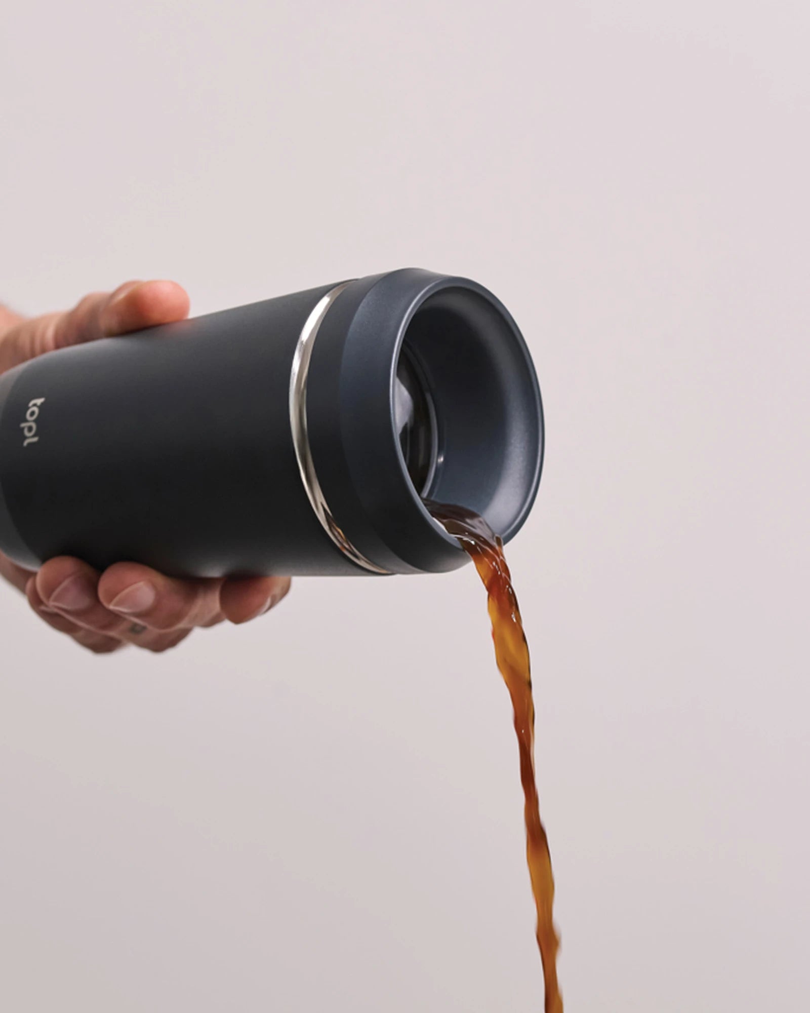 Mug 354 ml avec couvercle 360 en acier recyclé à personnaliser - 5