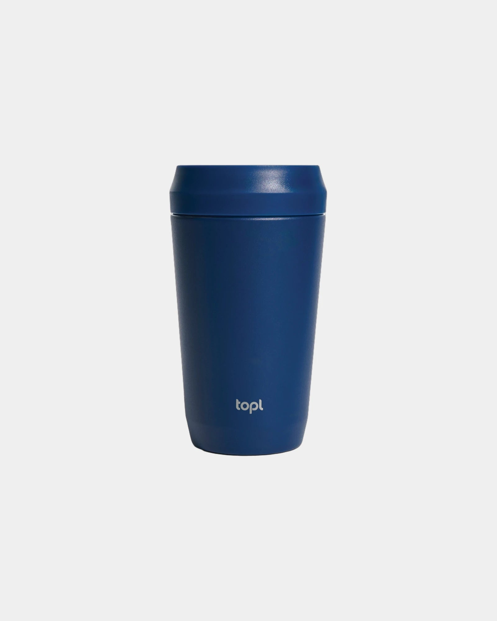 Mug 354 ml avec couvercle 360 en acier recyclé à personnaliser - Bleu Marine