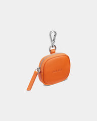 Étui pour écouteurs cuir Roland Garros à personnaliser - Orange