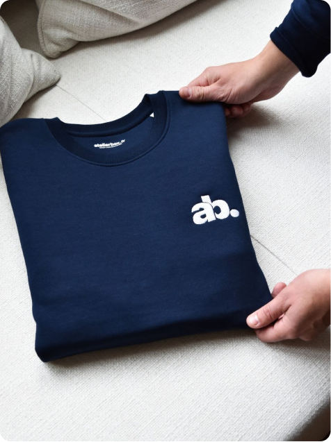 sweat personnalisable atelier box