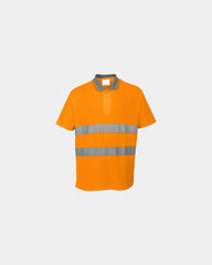 Polo coton majoritaire HI-Cool à personnaliser - Orange