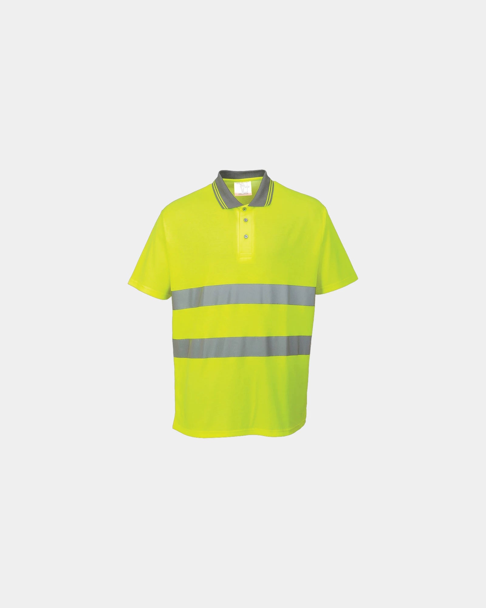 Polo coton majoritaire HI-Cool à personnaliser - Jaune