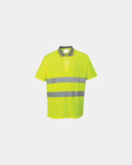 Polo coton majoritaire HI-Cool à personnaliser - Jaune
