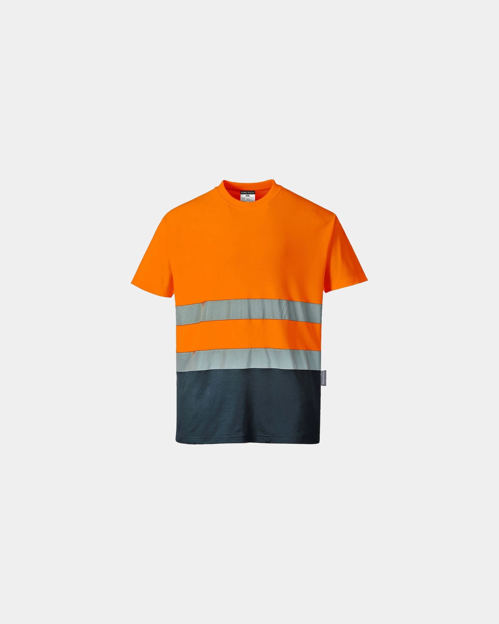 T-shirt coton bicolore à personnaliser - Orange