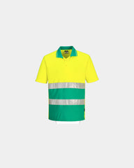 Polo coton Confort anti UV à personnaliser - Jaune-Rouge