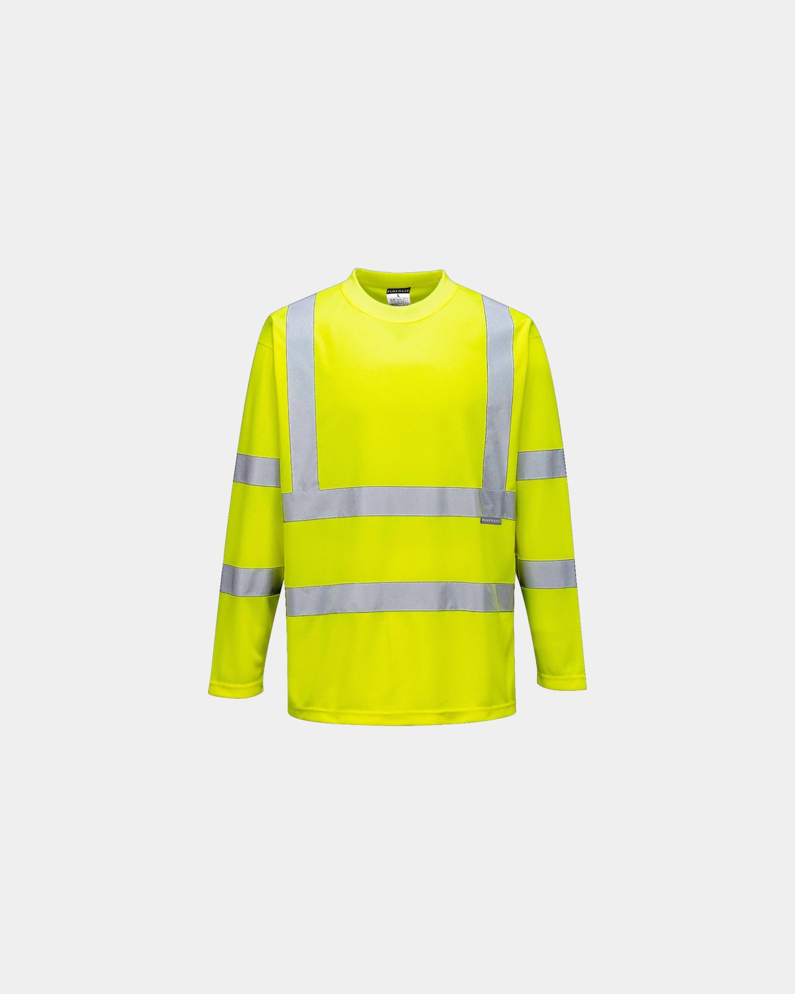 T-shirt polyester HiVis manches longues à personnaliser - Jaune