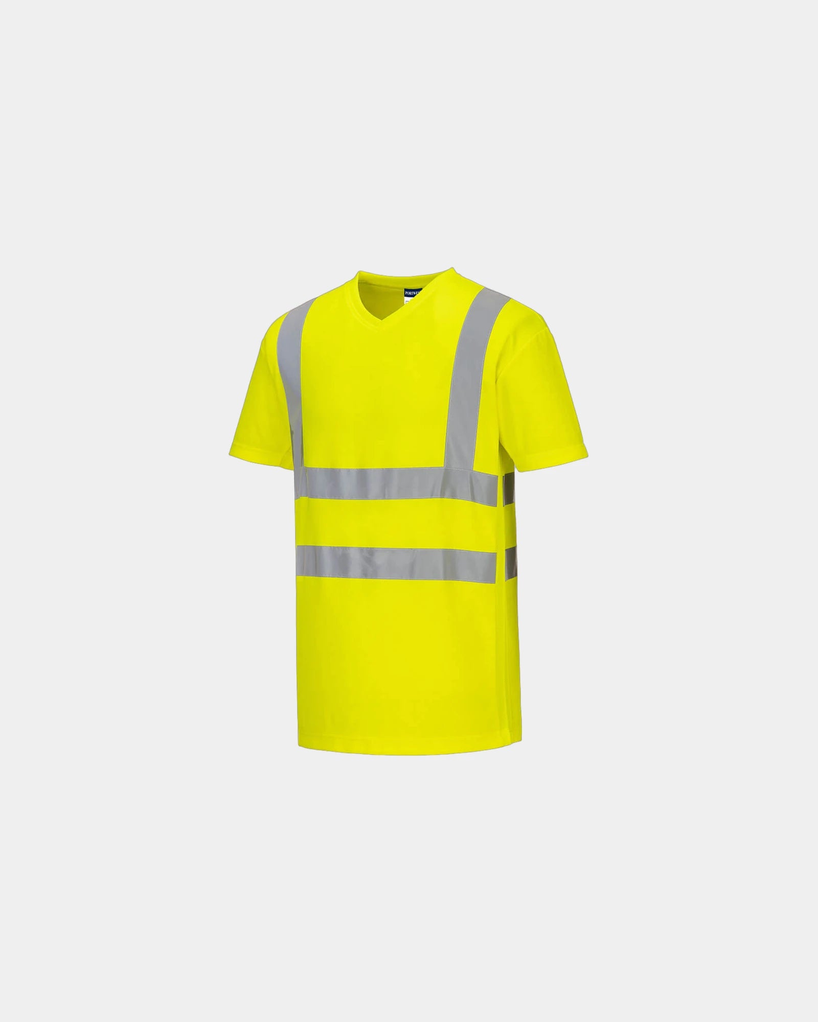 T-shirt col V maille aérée à personnaliser - Jaune