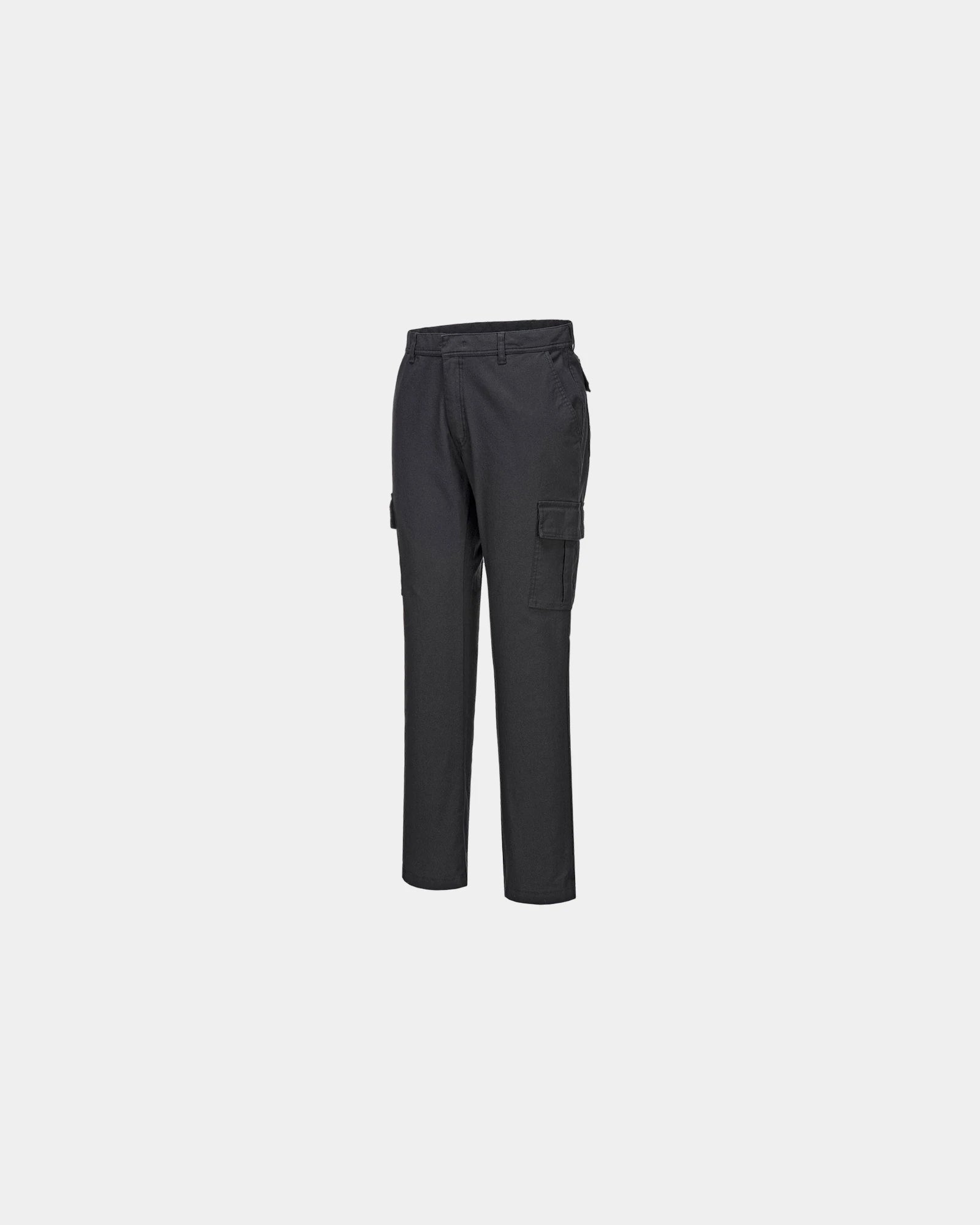 Pantalon extensible sergé stretch à personnaliser - Noir-Bleu Ciel