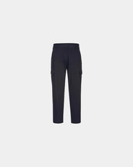 Pantalon stretch extensible femme à personnaliser - Noir-Bleu Ciel