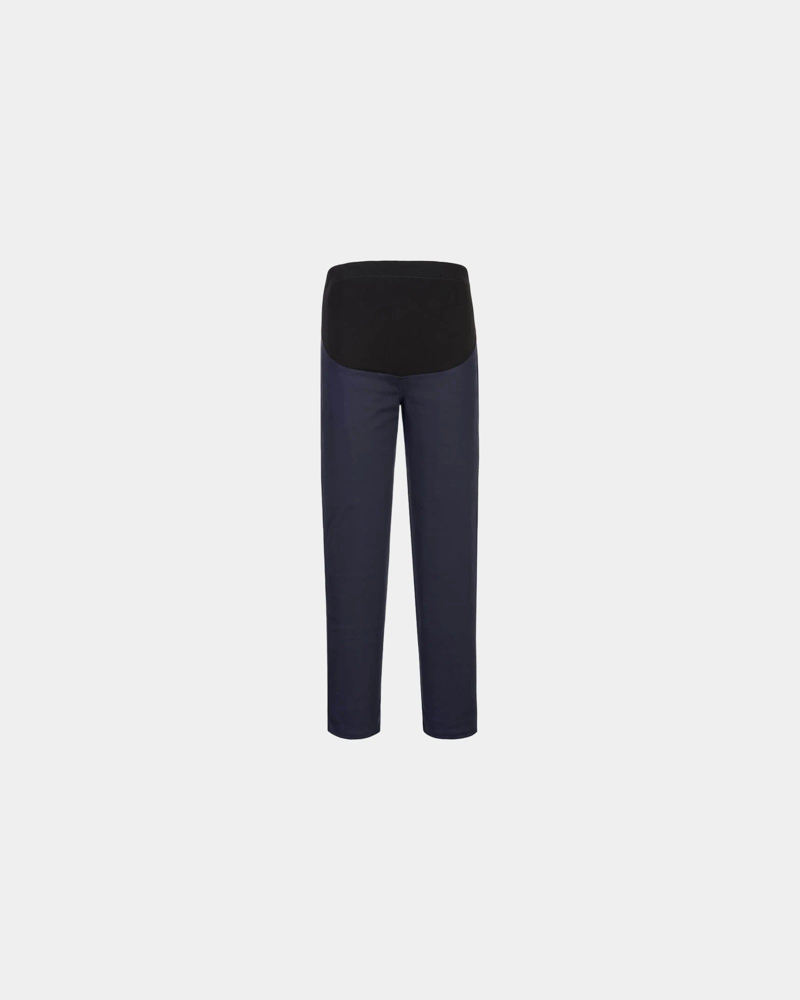 Pantalon stretch maternité à personnaliser - Noir-Bleu Ciel