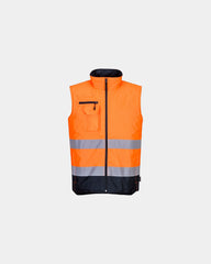 Gilet bodywarmer bicolore à personnaliser - Orange