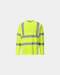 T-shirt Hi-Vis manches longues à personnaliser - Jaune