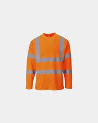 T-shirt Hi-Vis manches longues à personnaliser - Orange