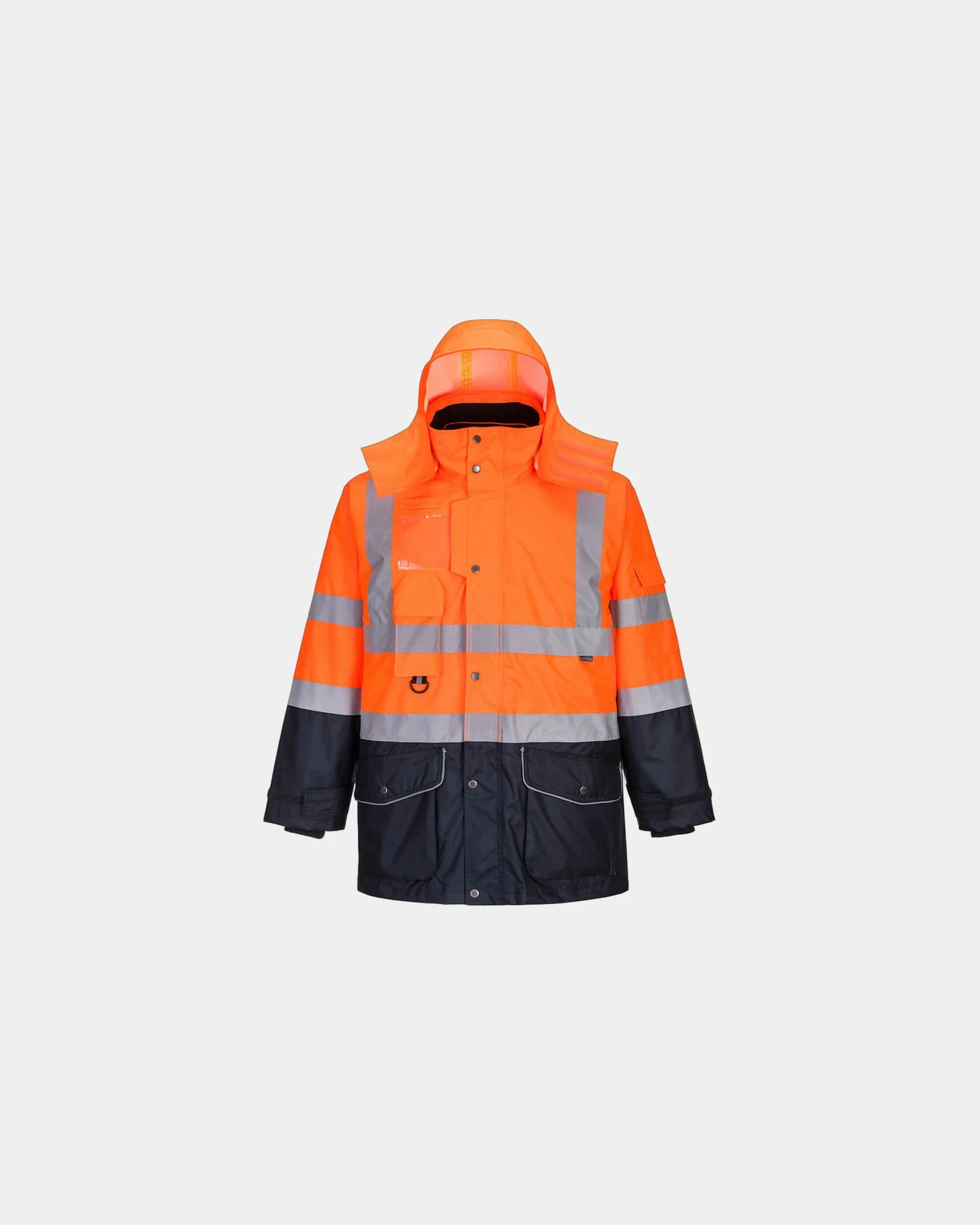 Parka imperméable Hi-Vis Trafic contraste à personnaliser - Orange