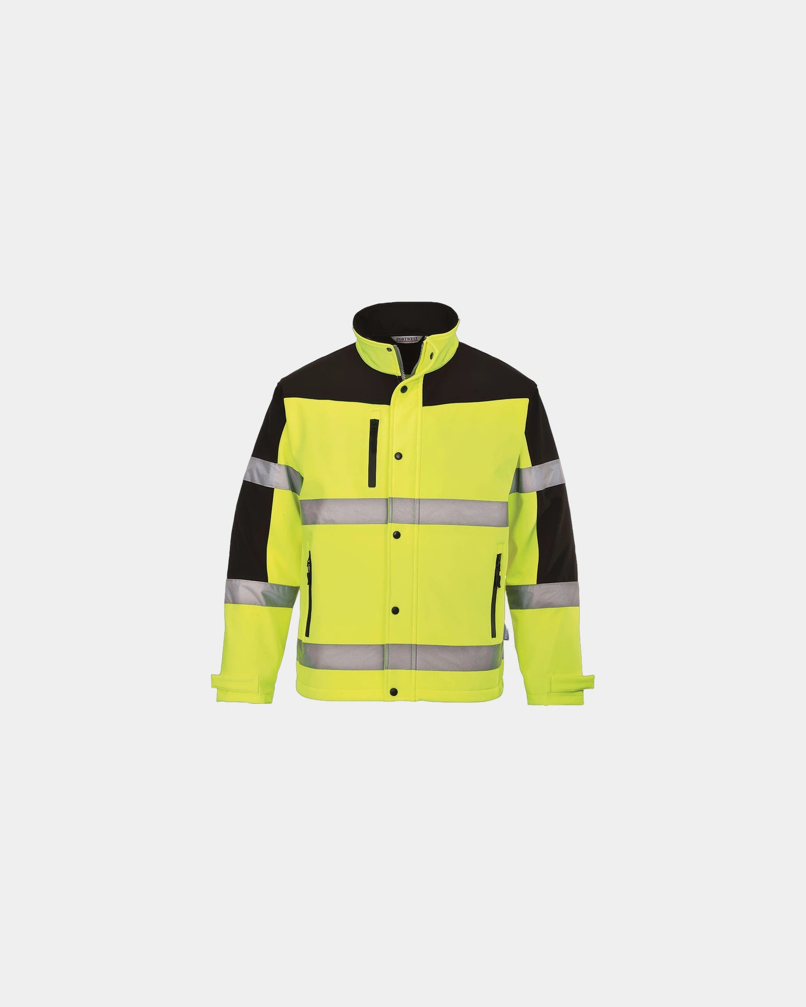 Veste softshell imperméable HV à personnaliser - Jaune