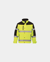 Veste softshell imperméable HV à personnaliser - Jaune