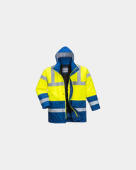 Parka bicolore Traffic à personnaliser - Jaune-Noir