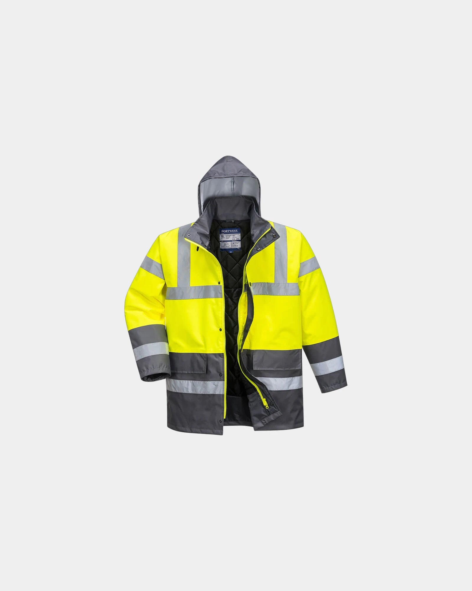 Parka bicolore Traffic à personnaliser - Jaune-Vert