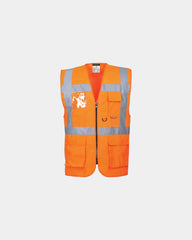 Gilet Hi-Vis Executive à personnaliser - Orange