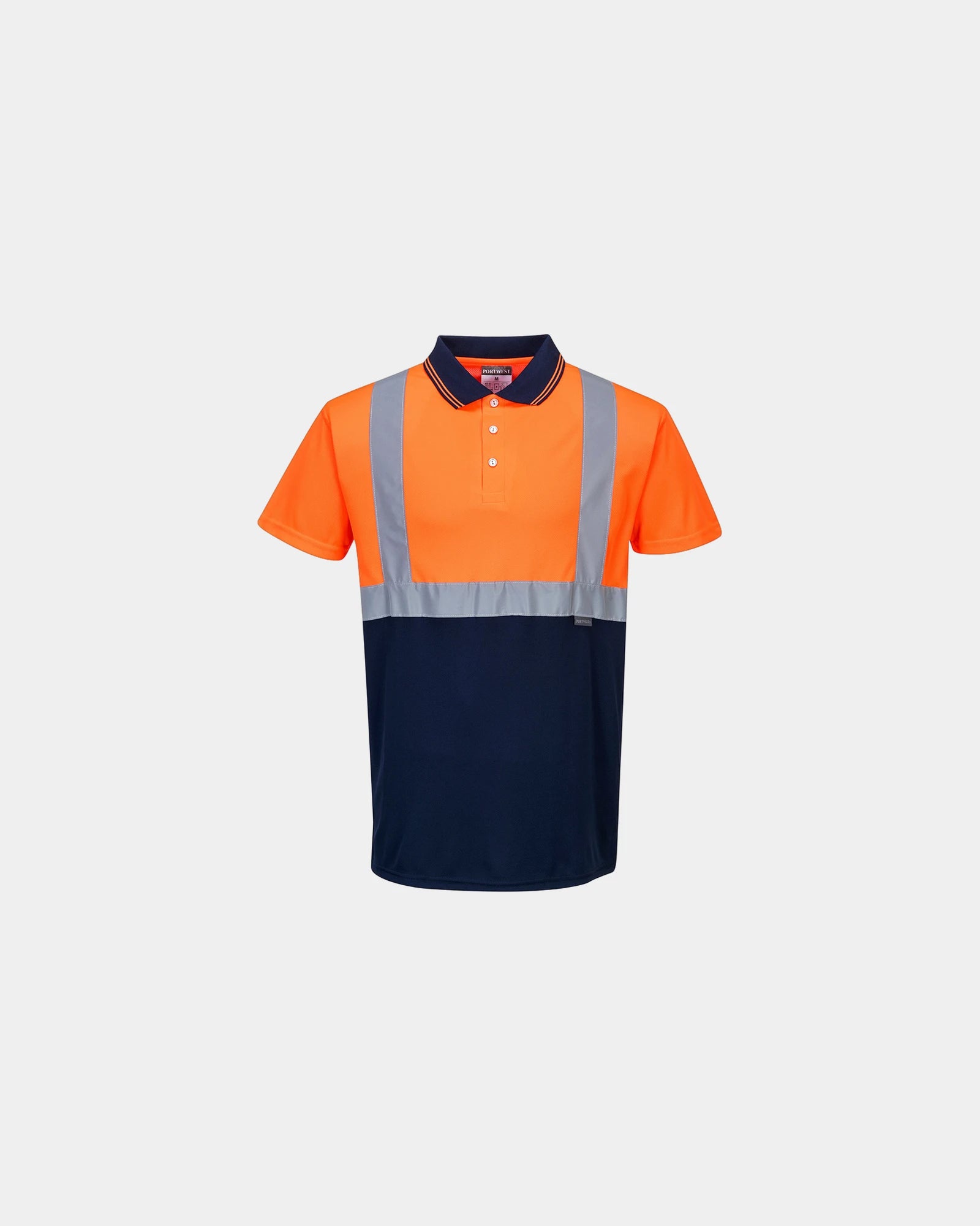 Polo HiVis Bicolore à personnaliser - Orange