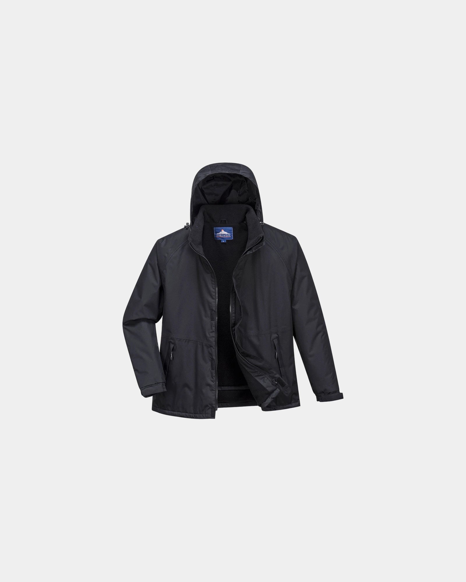 Parka isolante imperméable Limax à personnaliser - Noir-Bleu Ciel