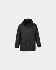 Parka imperméable Oban à personnaliser - Noir-Bleu Ciel