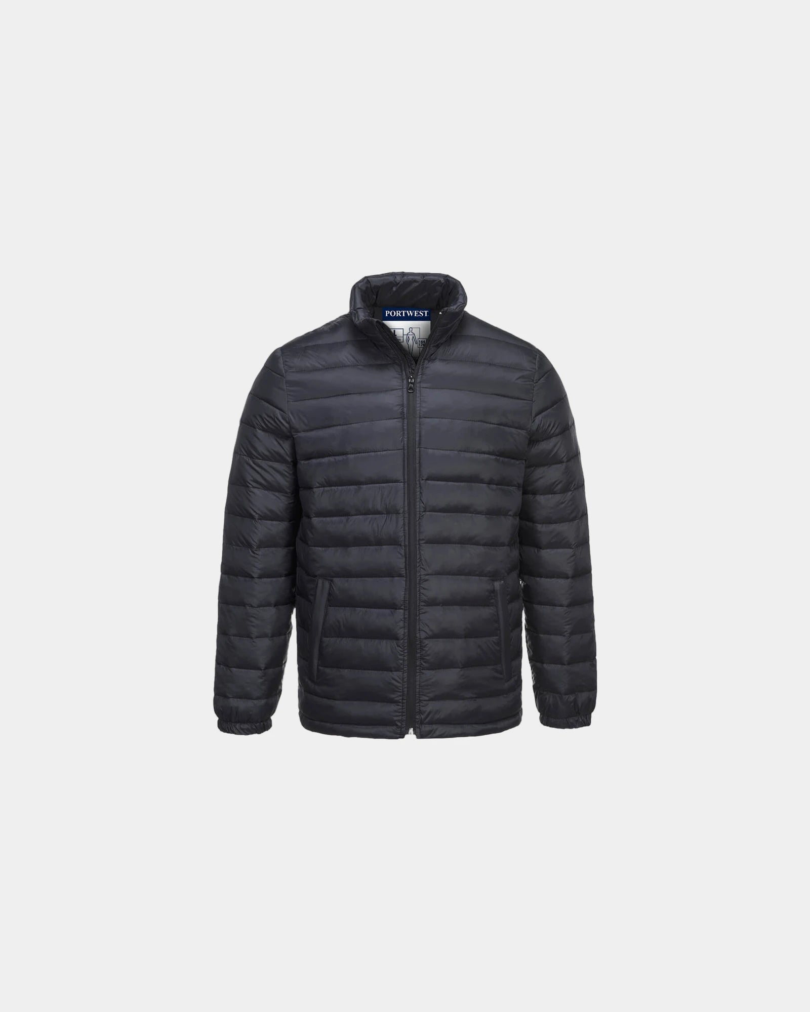 Parka isotherme Aspen Baffle à personnaliser - Noir-Bleu Ciel