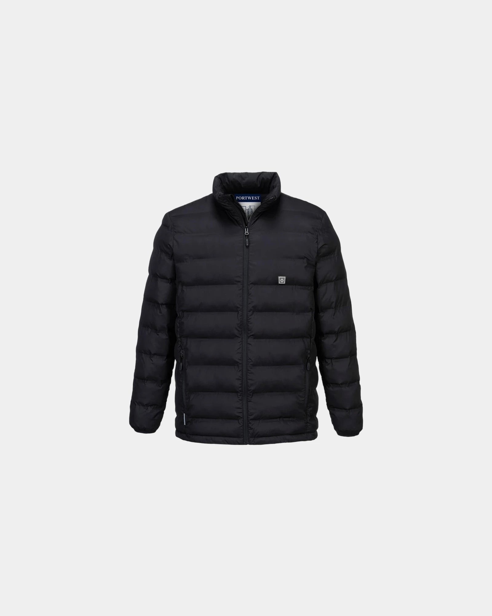 Veste Tunnel chauffée imperméable à personnaliser - Noir-Bleu Ciel