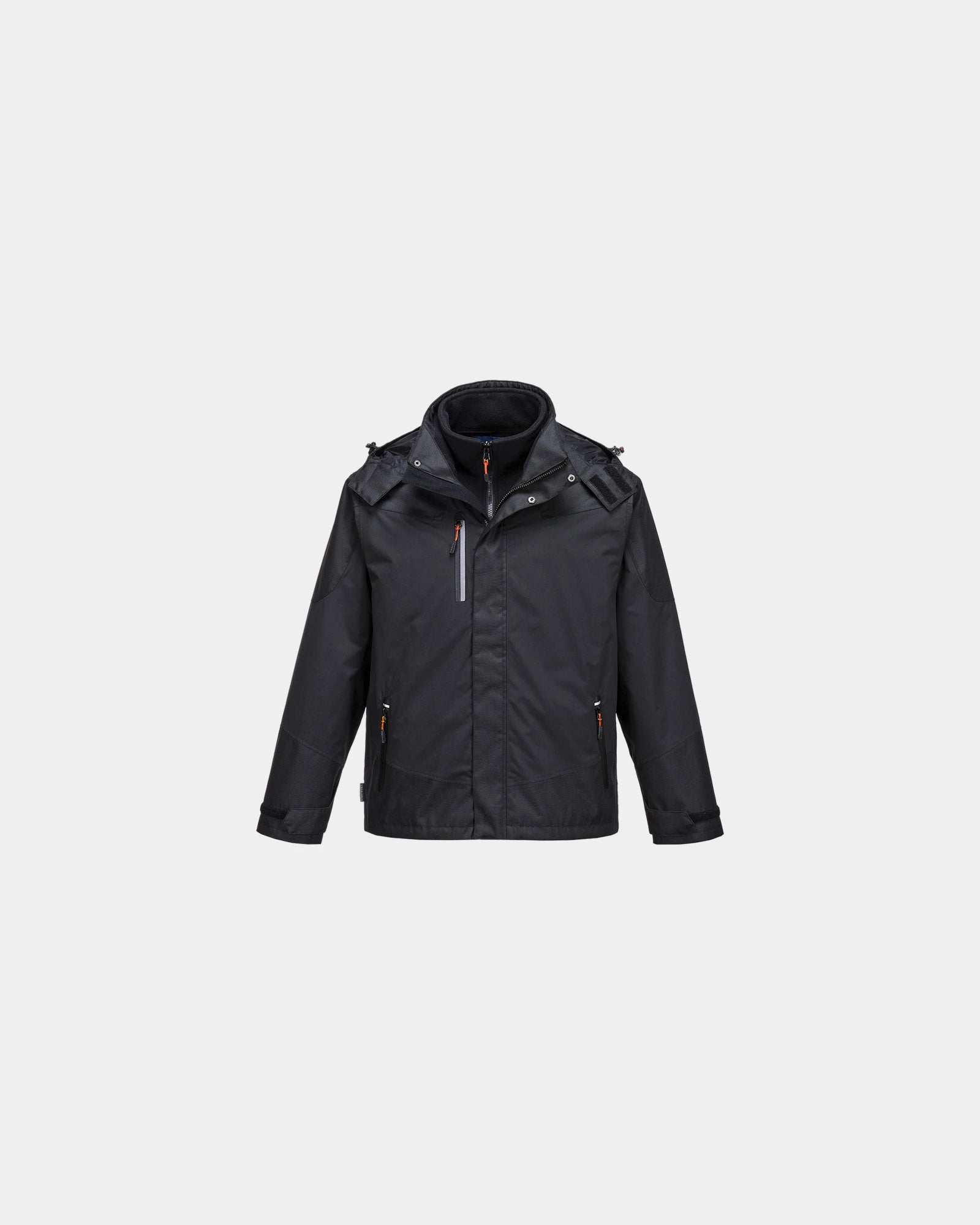 Parka 3 en 1 étanche Radial à personnaliser - Noir-Bleu Ciel