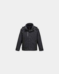 Parka 3 en 1 étanche Radial à personnaliser - Noir-Bleu Ciel
