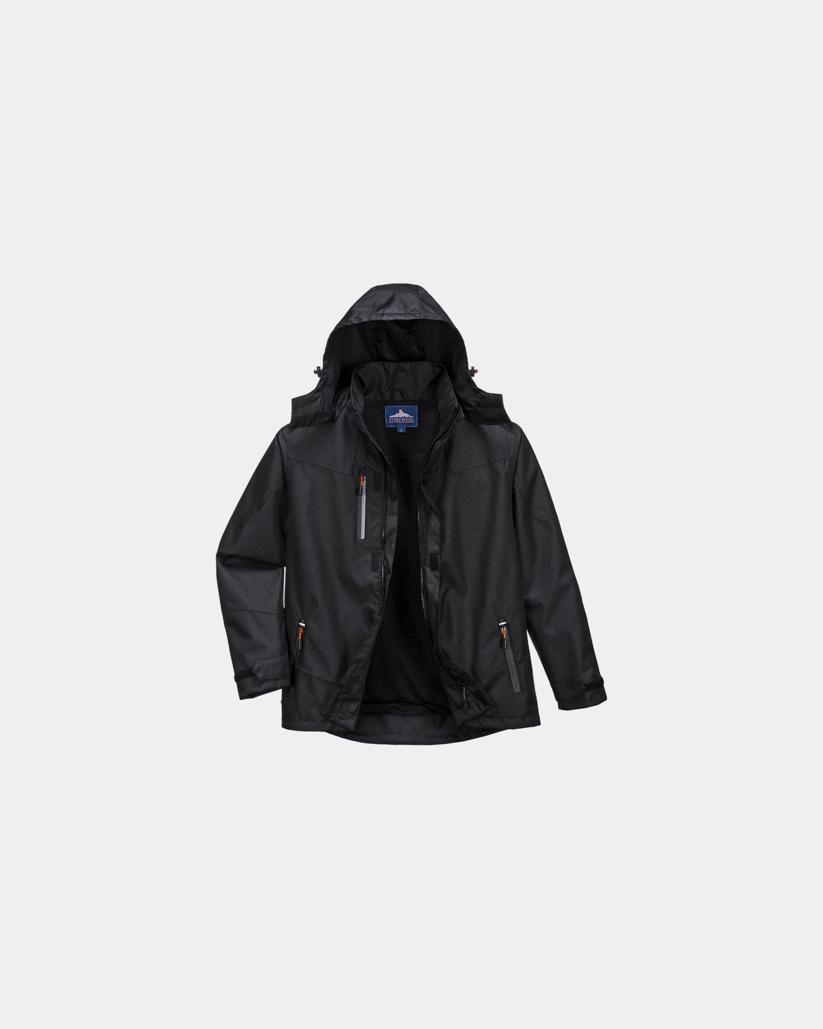 Veste imperméable Coach à personnaliser - Noir-Bleu Ciel