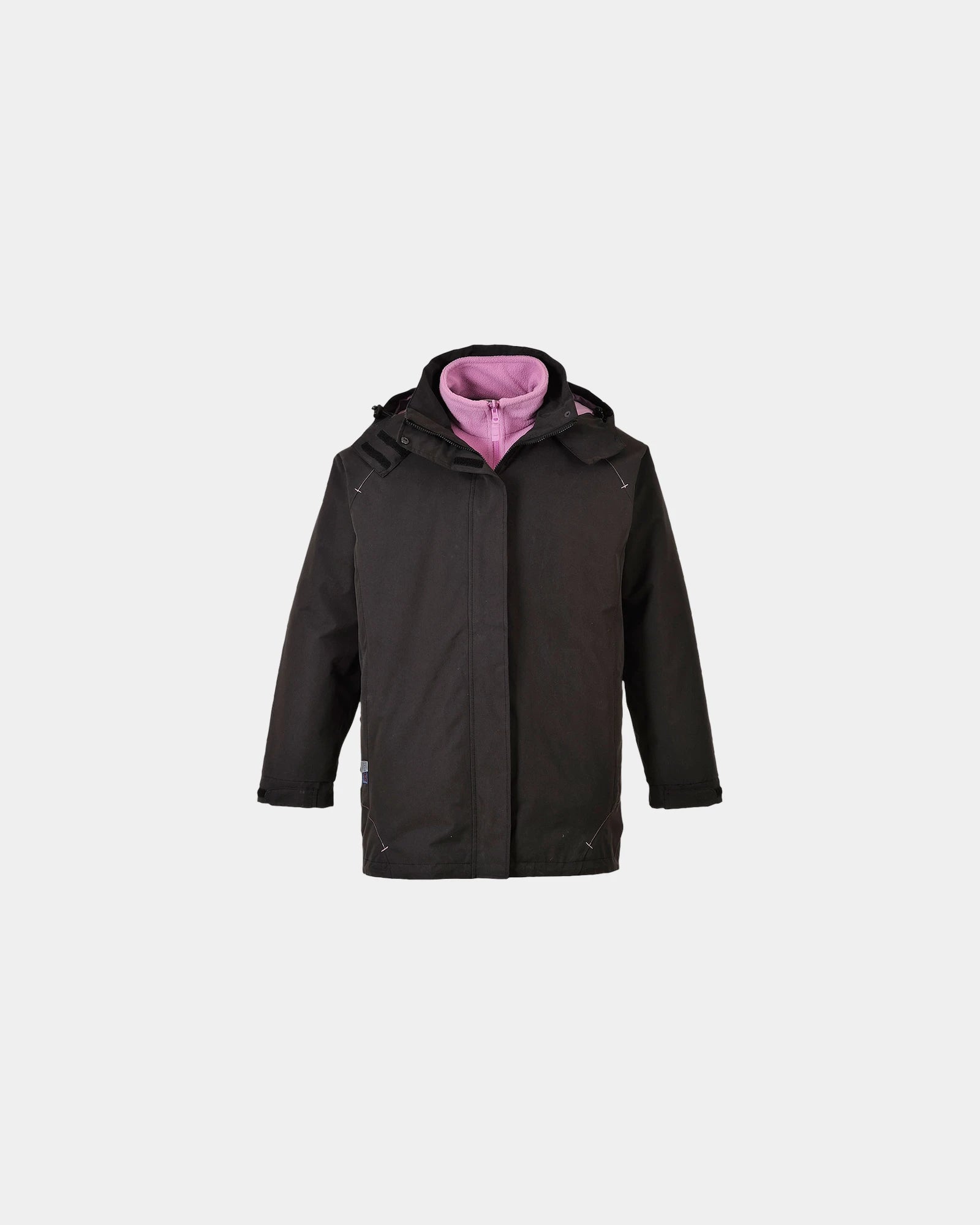 Parka Femme 3-en-1 à personnaliser - Noir-Bleu Ciel